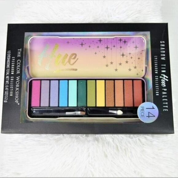 NWT Eyeshadow 14 pieces Tin Hue Pallet - Picture 1 of 4